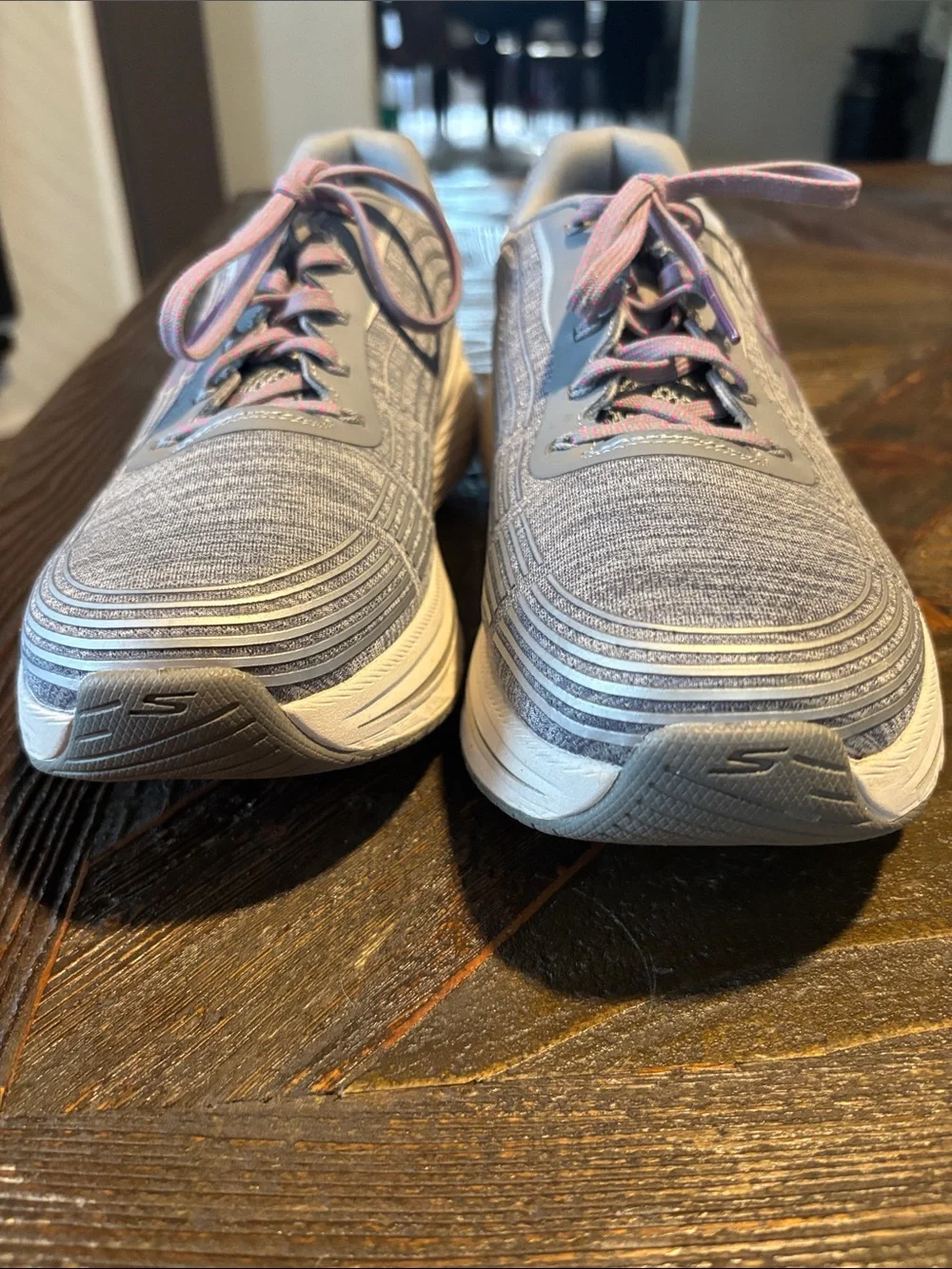 Skechers Light Gray Athletic Sneakers with Lavender Accents-NWOT or Box
